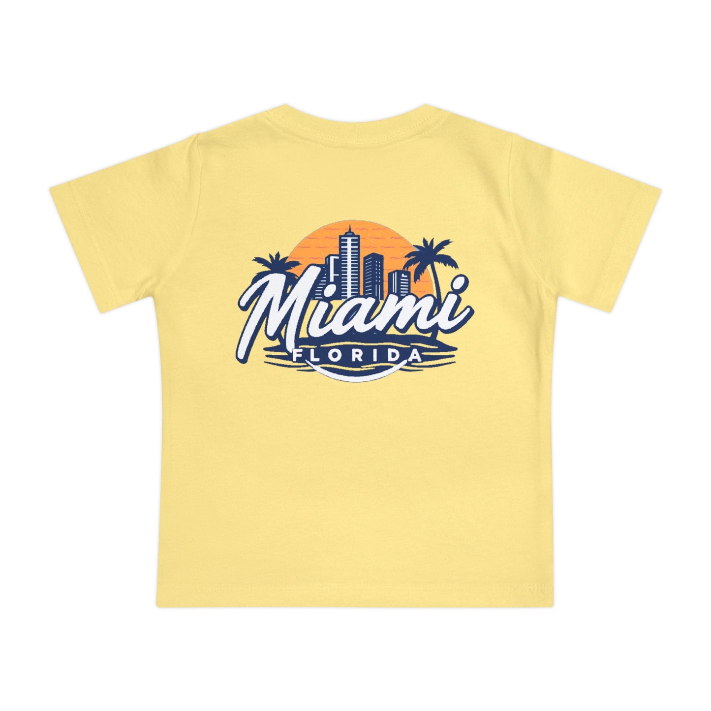 Retro Miami Unisex Baby Short Sleeve T-Shirt