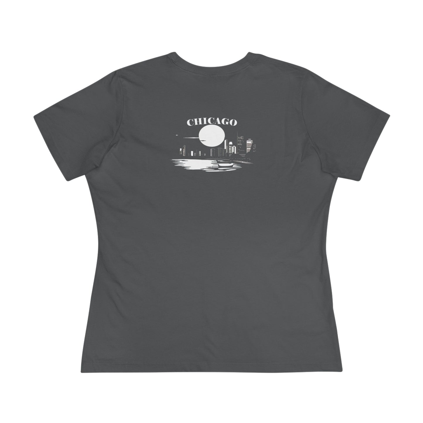 Mystery Noir Chicago Skyline Sunset Women's Cotton Tee