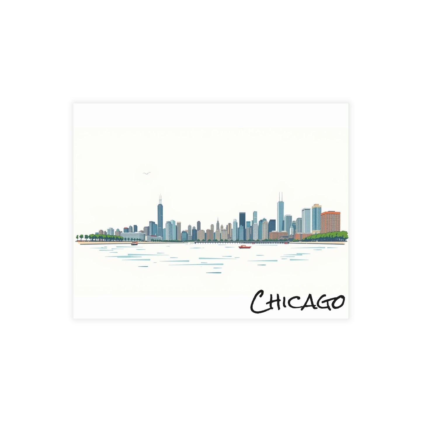 Chicago Skyline 2 Postcard Bundle