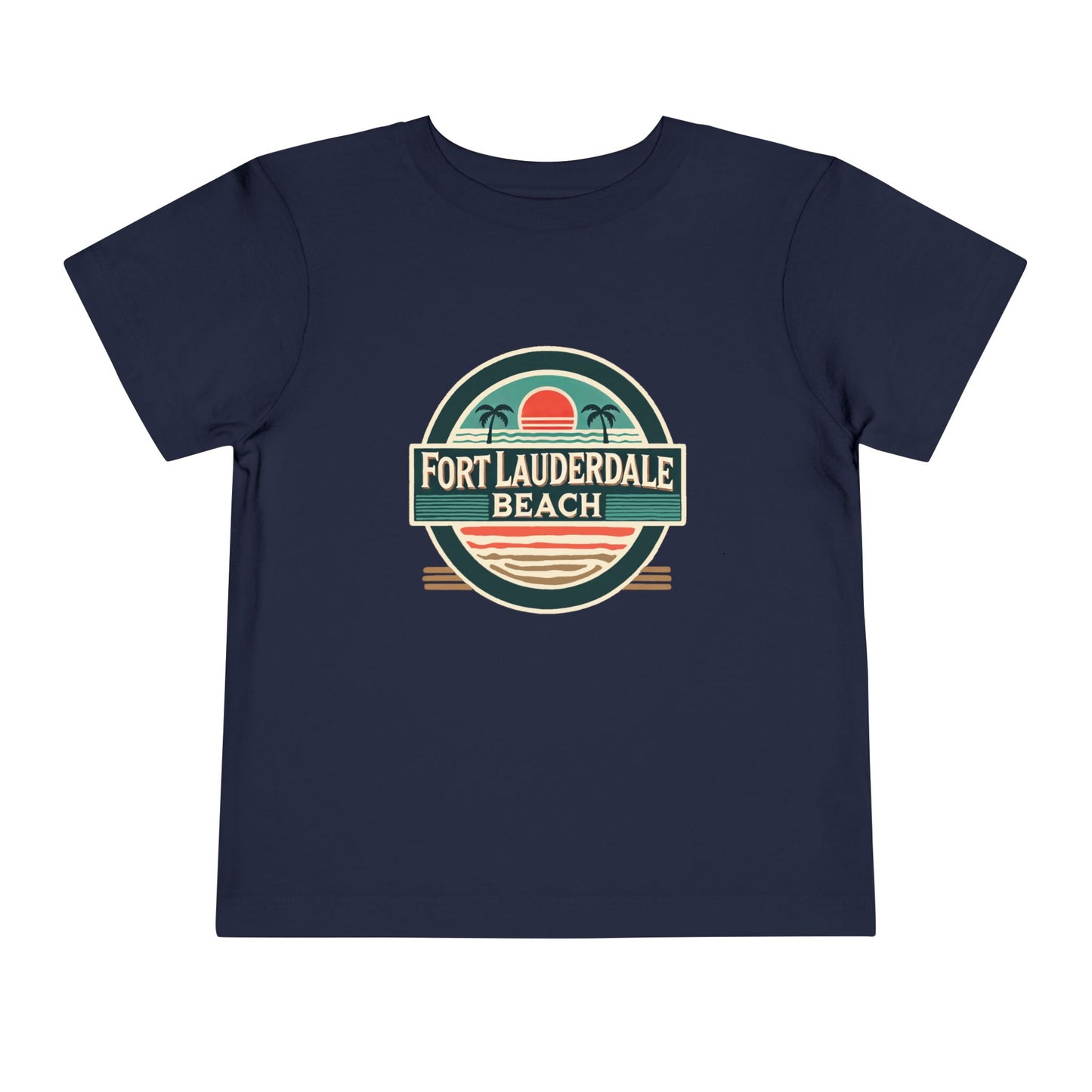 Vintage Fort Lauderdale Unisex Toddler Short Sleeve Tee