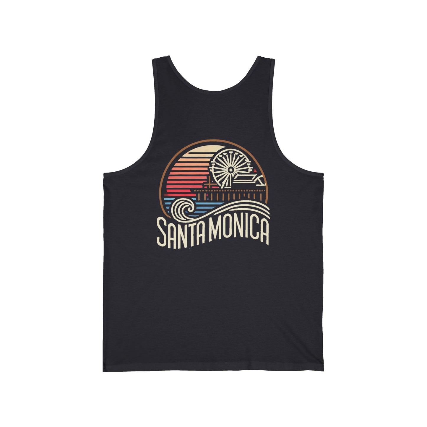 Vibrant Santa Monica Unisex Jersey Tank