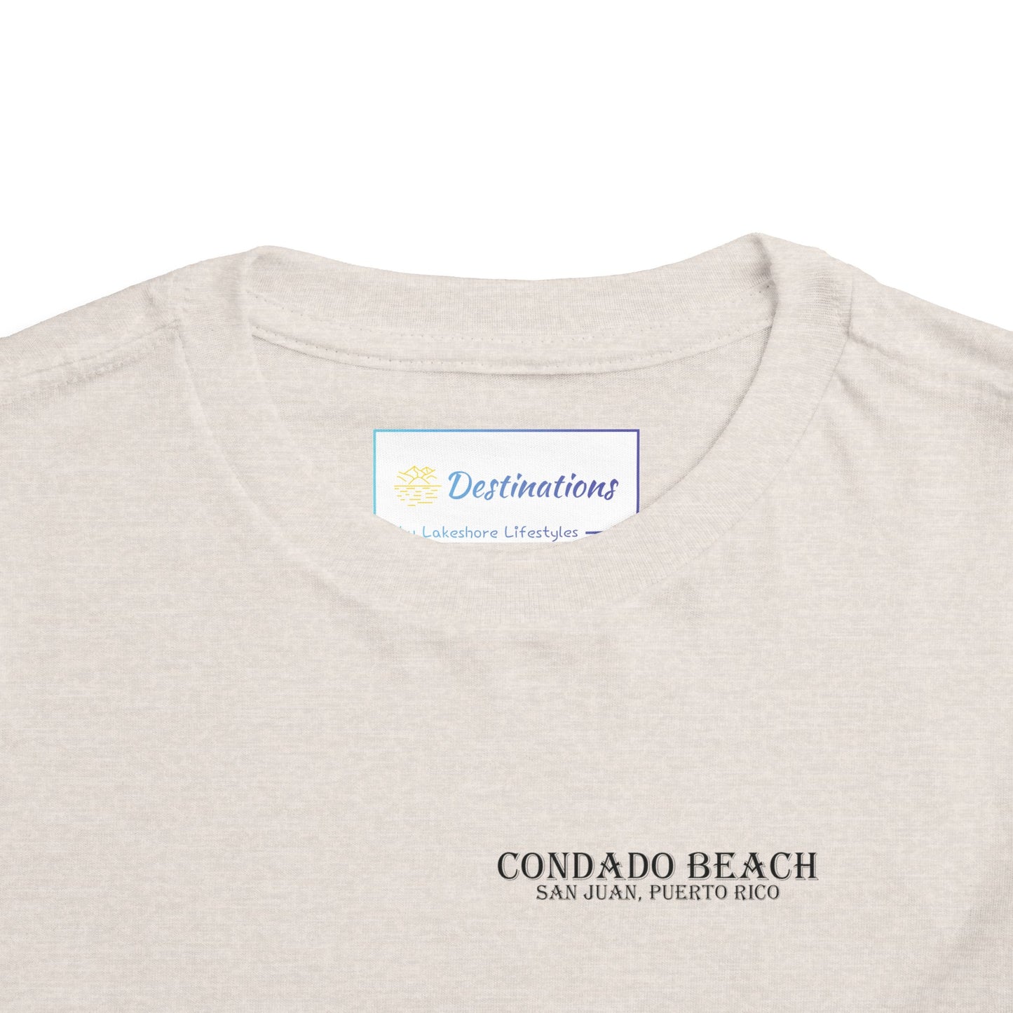 Coastal Vibes Condado Beach Unisex Toddler Short Sleeve Tee