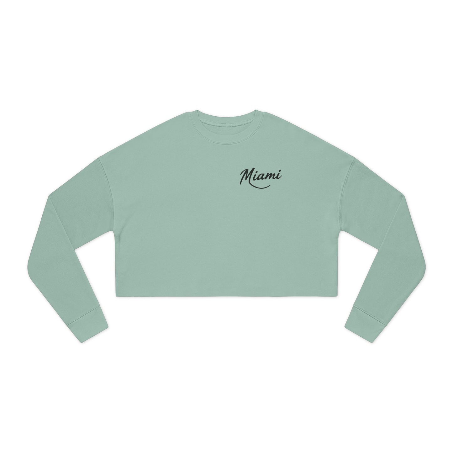 Retro Miami Women's Cropped Sweatshirt