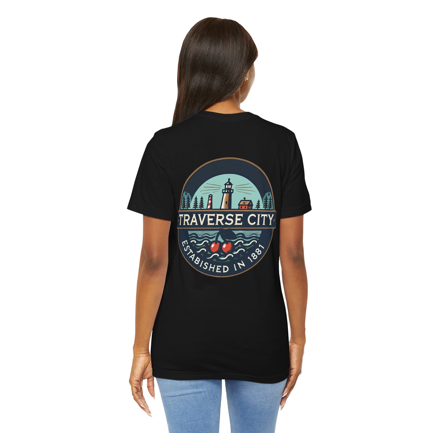 Vintage Traverse City Unisex Jersey Short Sleeve Tee