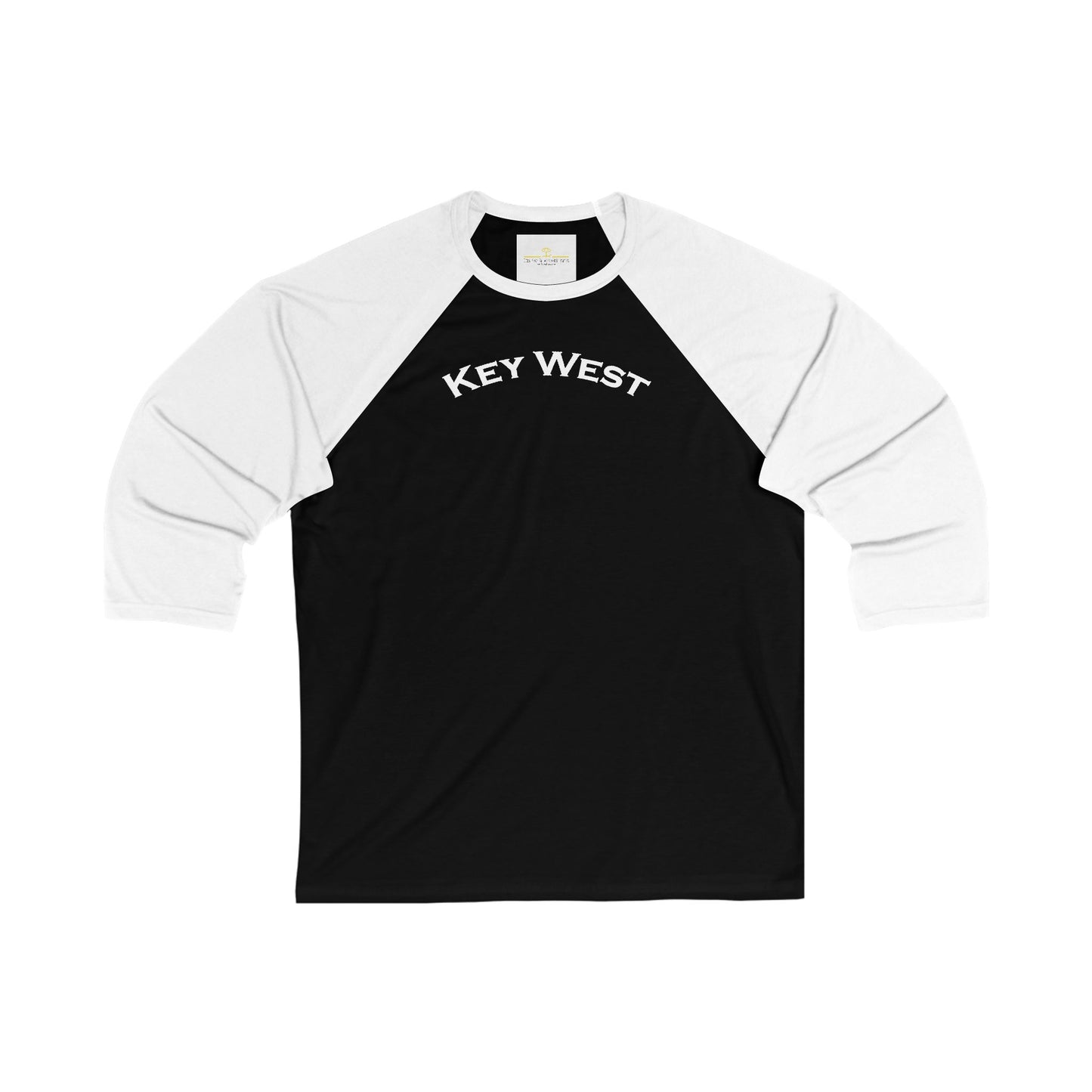 Vibrant Key West Men's 3/4 Sleeve Baseball Tee