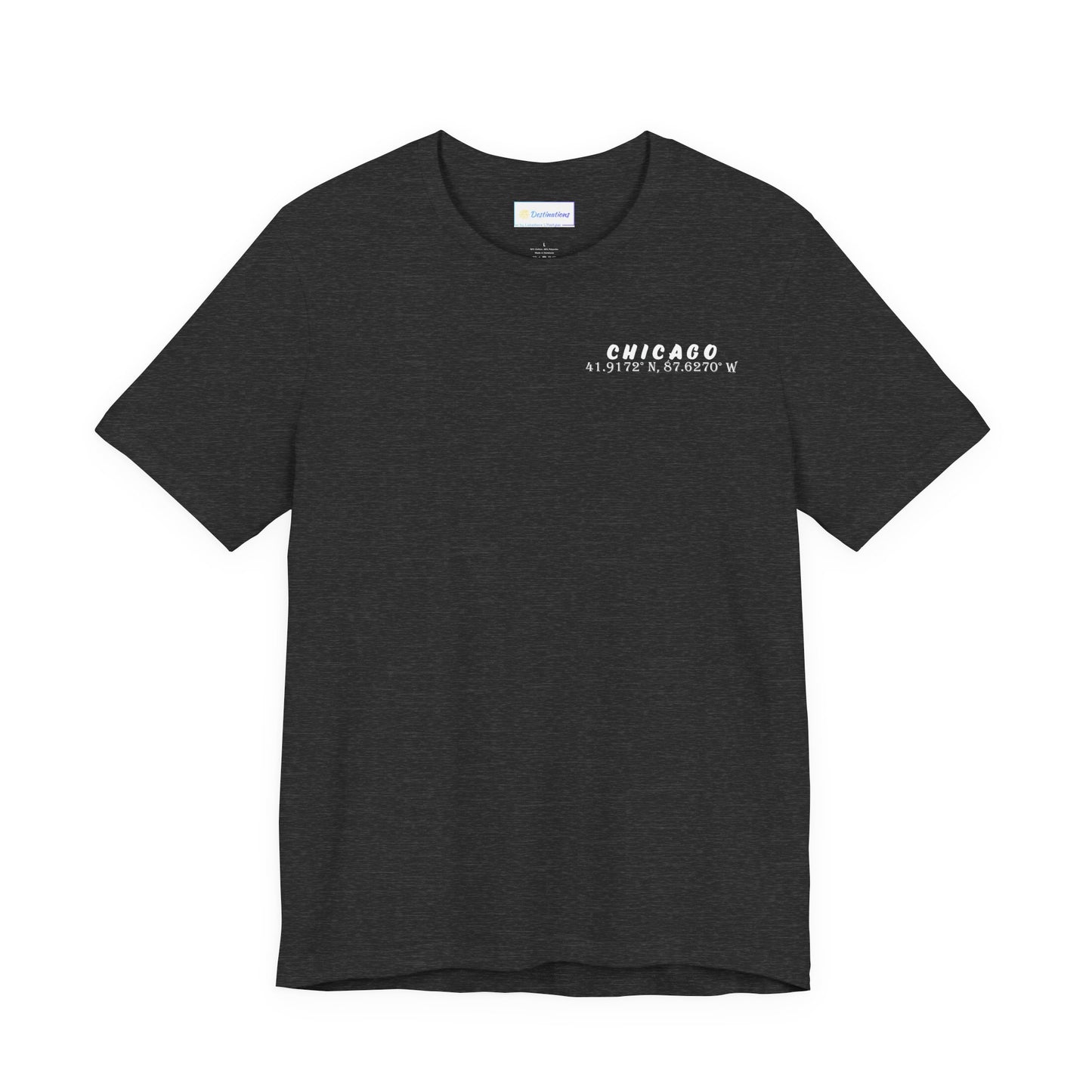 Latitudes Chicago Skyline Unisex Jersey Short Sleeve Tee