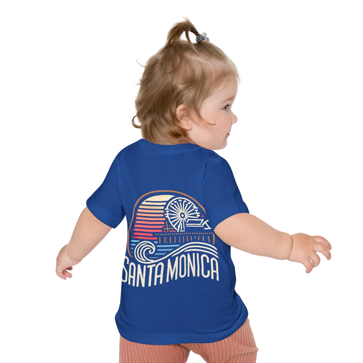 Vibrant Santa Monica Unisex Baby Short Sleeve T-Shirt