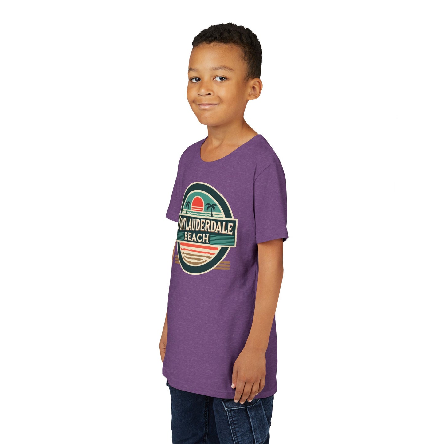 Vintage Fort Lauderdale Unisex Youth Short Sleeve Tee