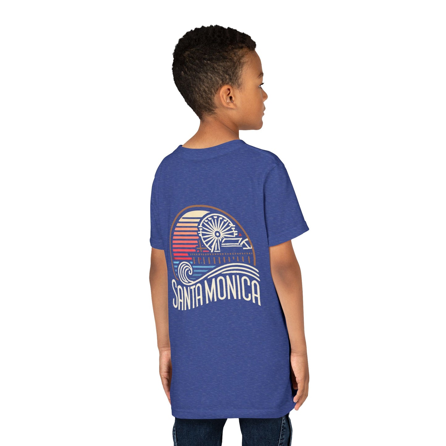 Vibrant Santa Monica Youth Short Sleeve Tee