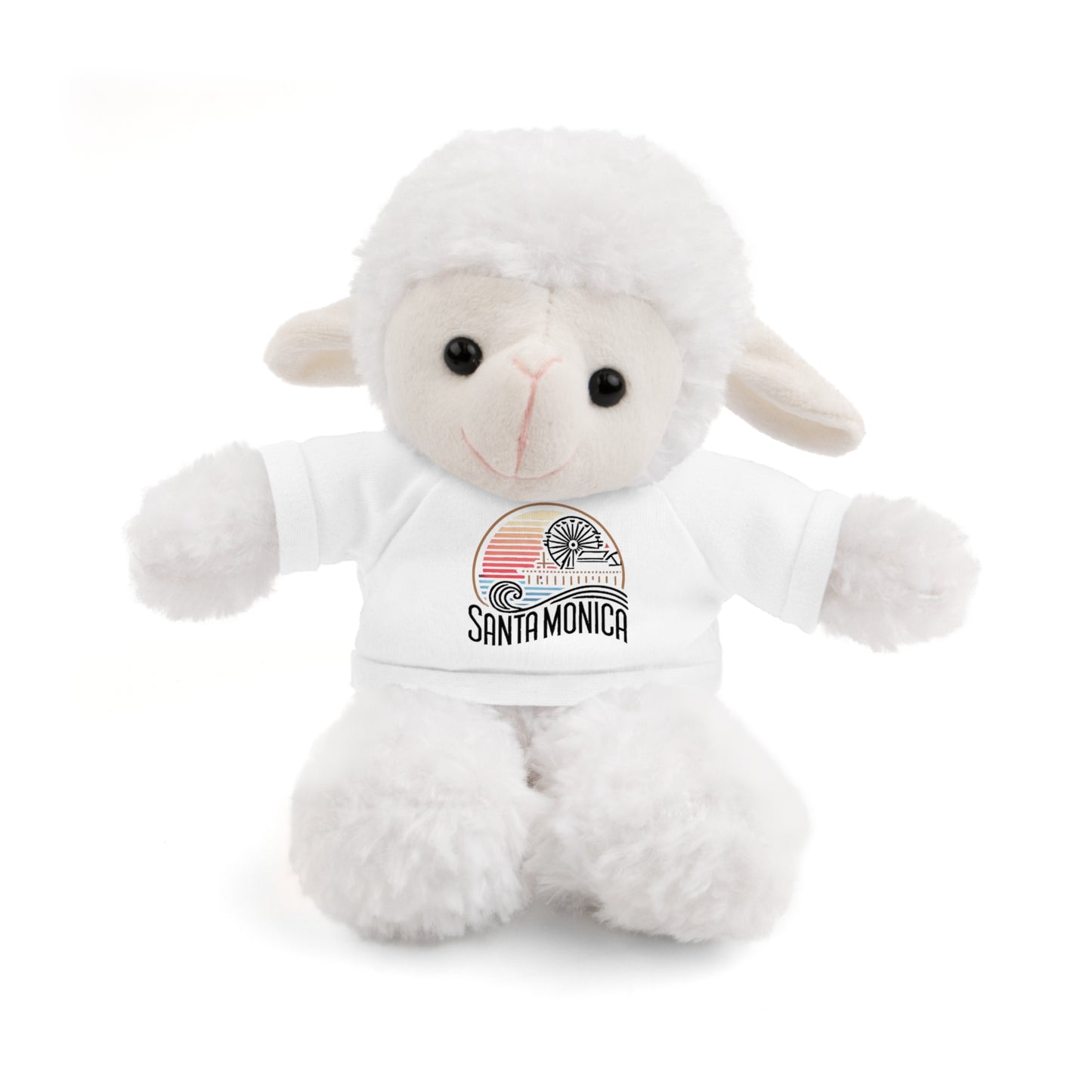 Vibrant Santa Monica Stuffed Animals with Tee