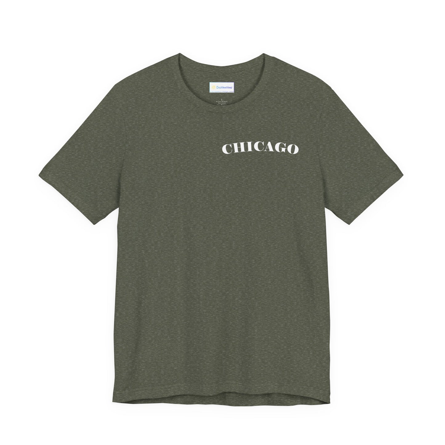 Mystery Noir Chicago Skyline Sunset Unisex Jersey Short Sleeve Tee