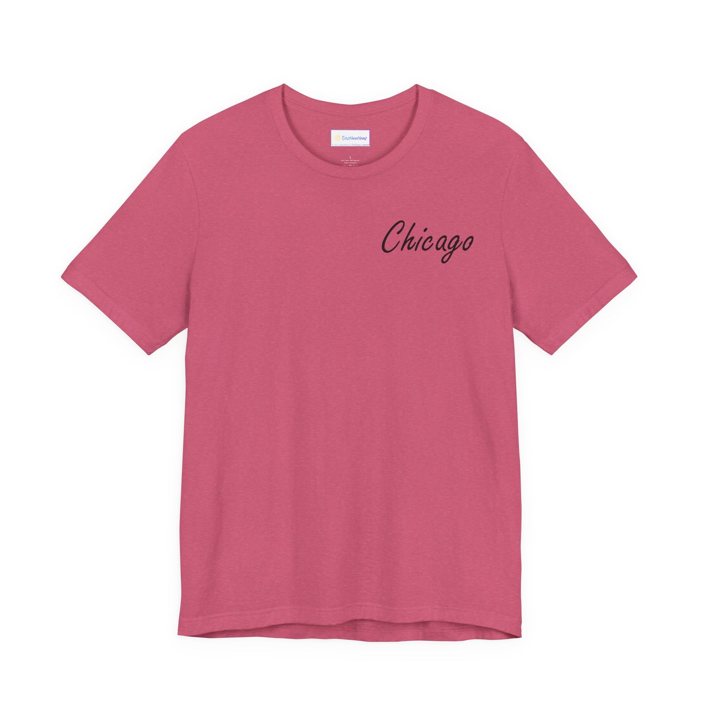 Elegant Chicago Skyline Unisex Jersey Short Sleeve Tee