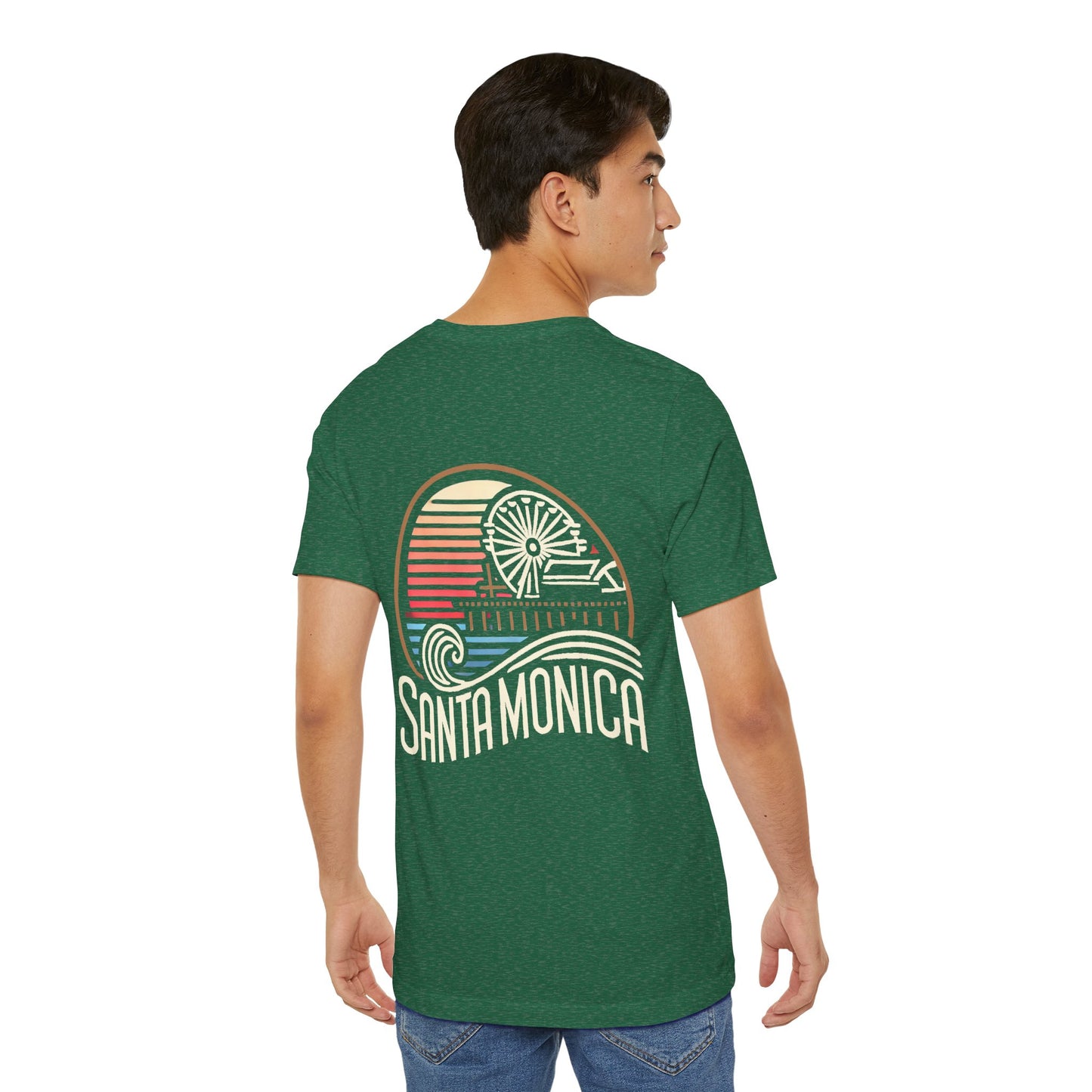 Vibrant Santa Monica Unisex Jersey Short Sleeve Tee