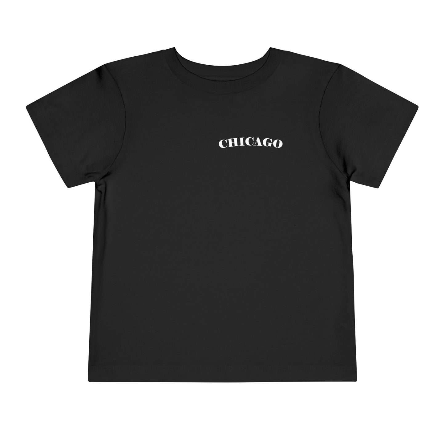 Mystery Noir Chicago Skyline Sunset Unisex Toddler Short Sleeve Tee