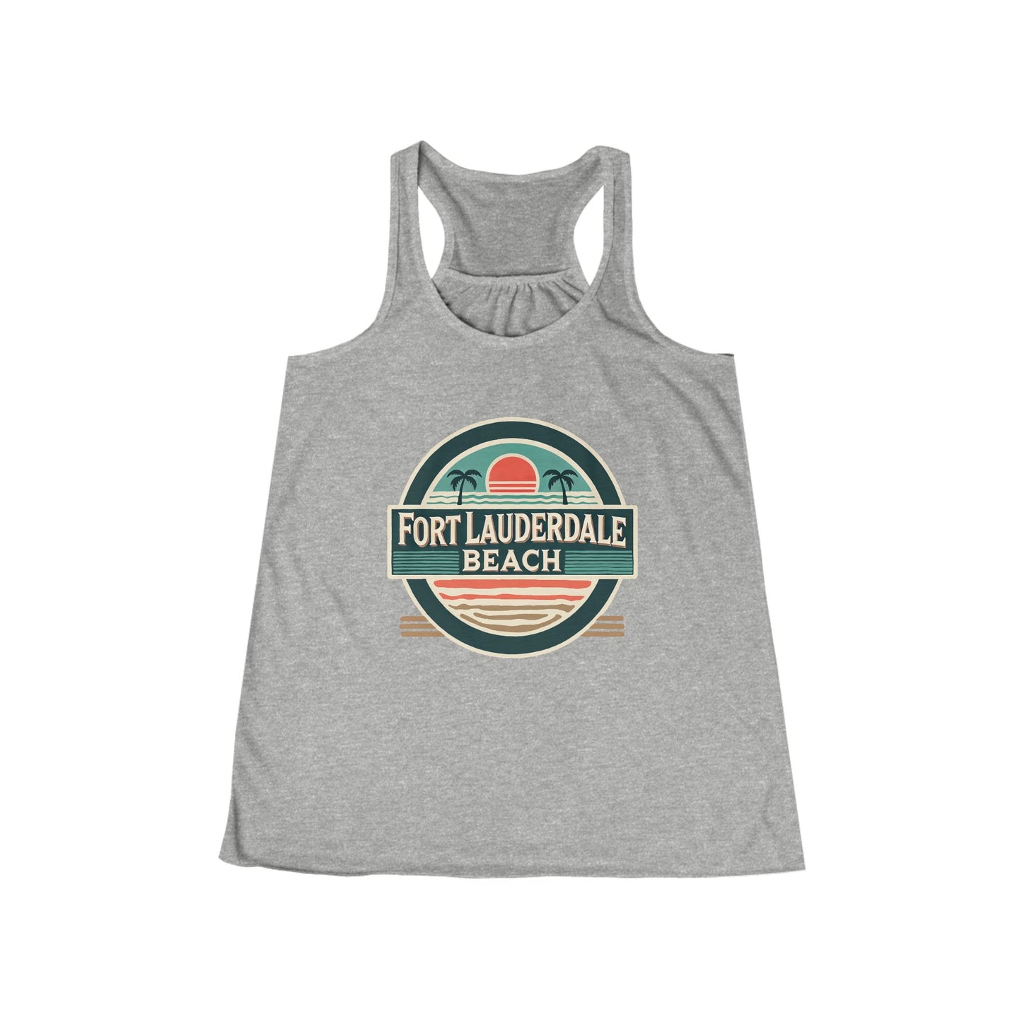 Vintage Fort Lauderdale Women's Flowy Racerback Tank