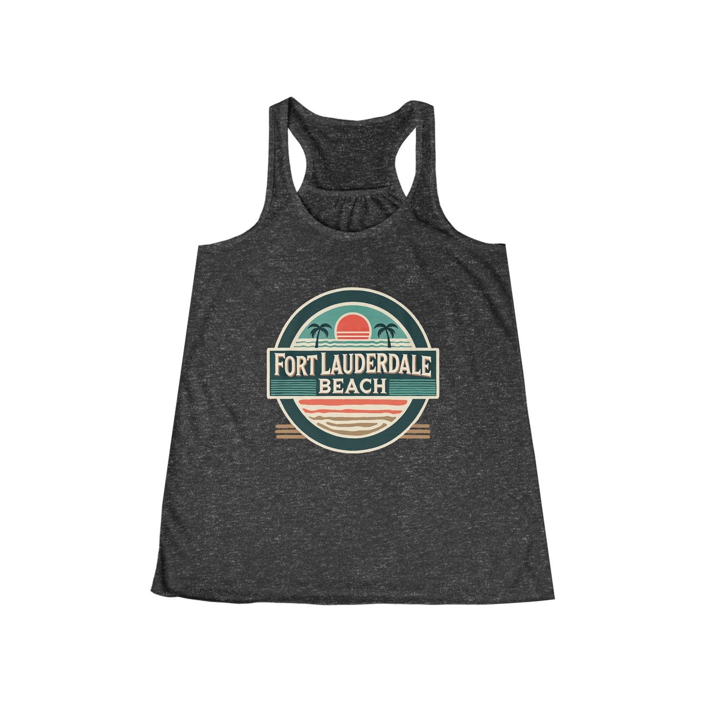Vintage Fort Lauderdale Women's Flowy Racerback Tank