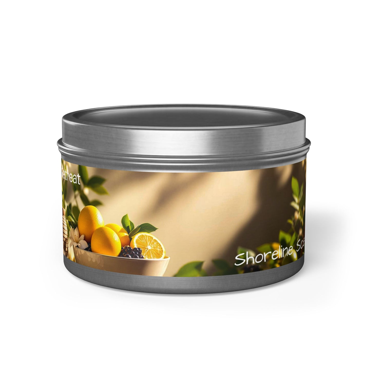 Spa Retreat Scented Rustic Tin Candle