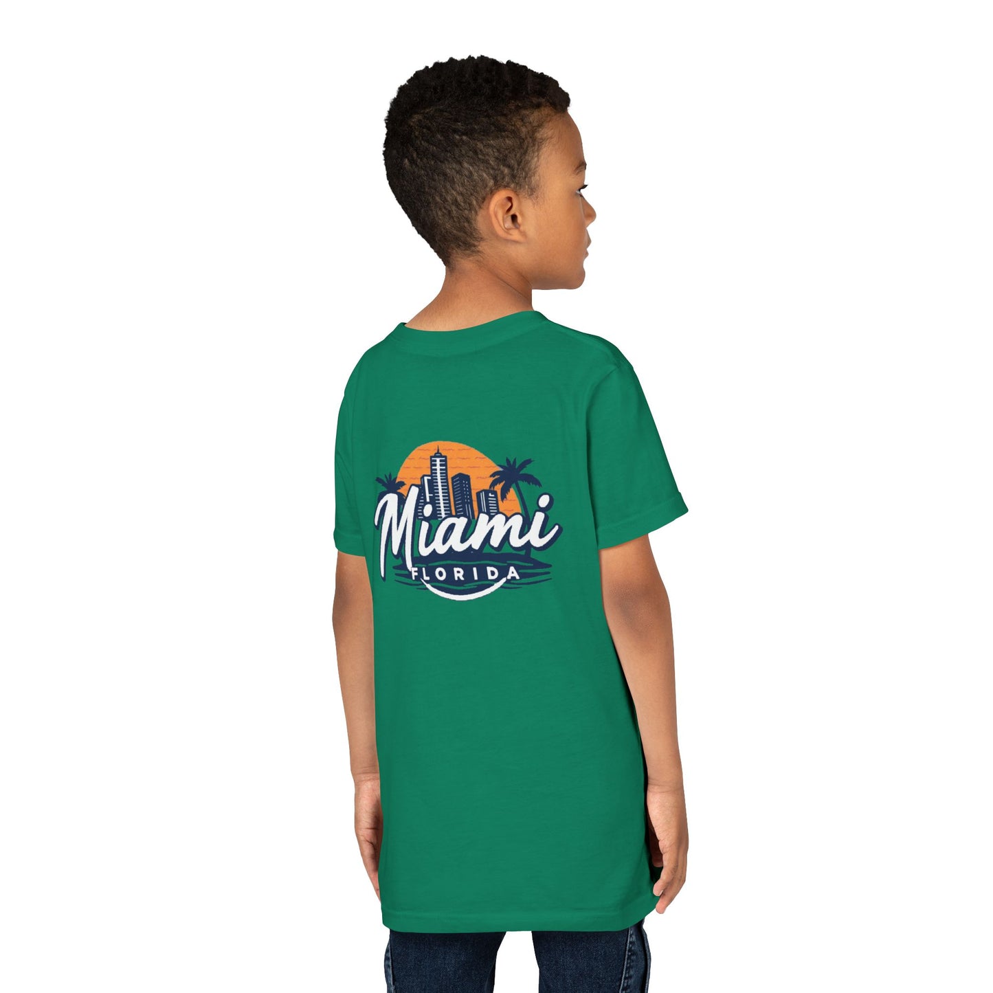 Retro Miami Unisex Youth Short Sleeve Tee