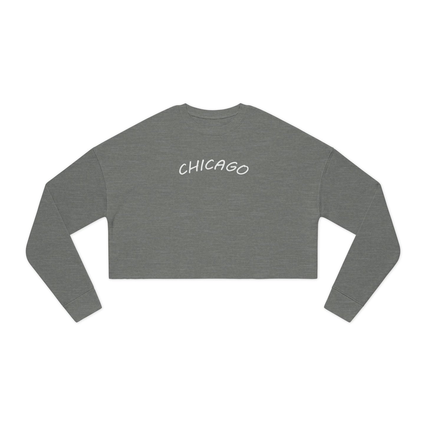 Retro Chicago Sunset Women's Cropped Sweatshirt