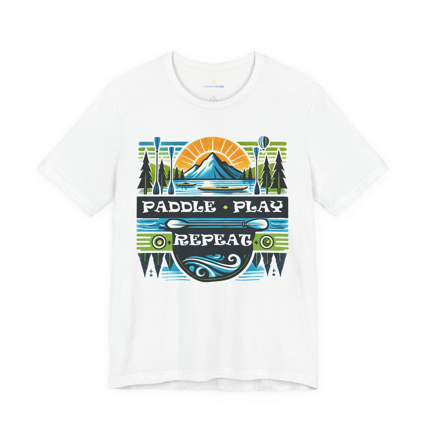 Paddle, Play, Repeat Short Sleeve Tee