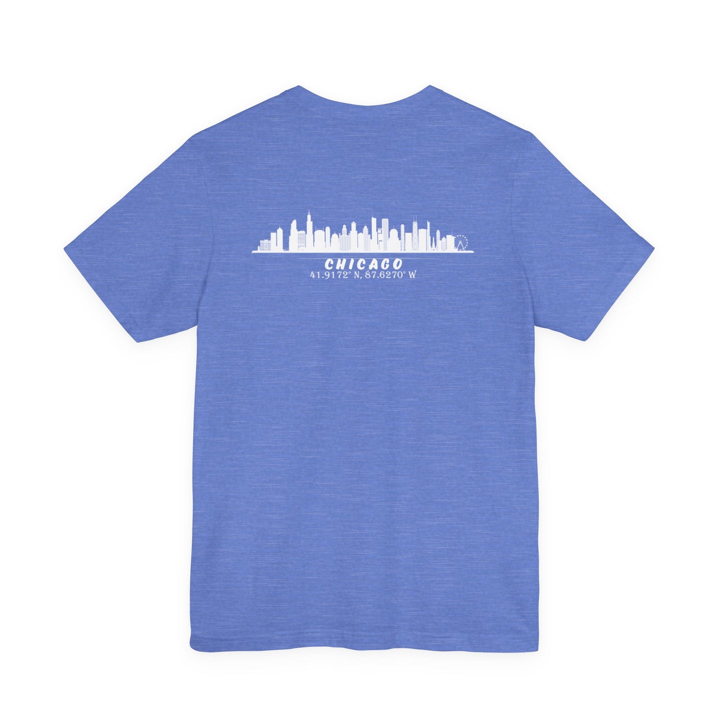 Latitudes Chicago Skyline Unisex Jersey Short Sleeve Tee