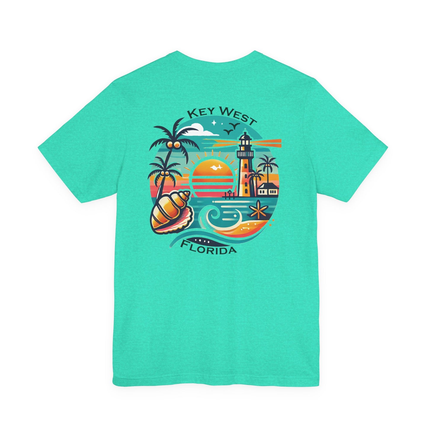Vibrant Key West Unisex Jersey Short Sleeve Tee