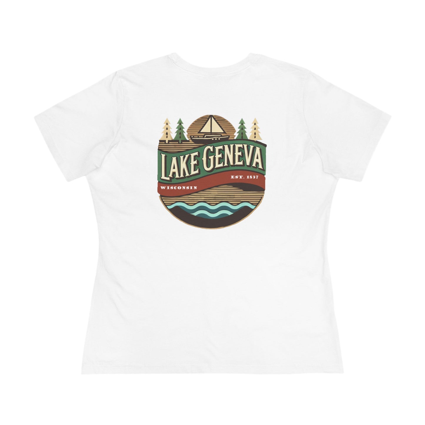 Retro Lake Geneva Women's Cotton Tee