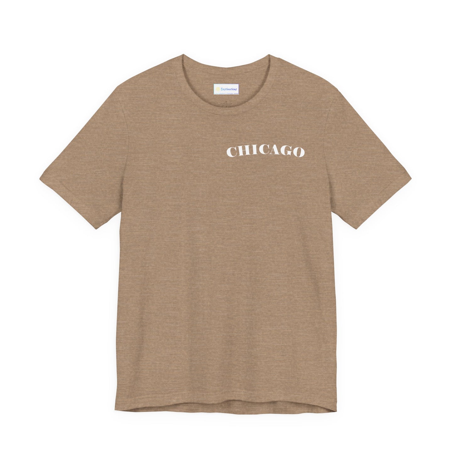 Mystery Noir Chicago Skyline Sunset Unisex Jersey Short Sleeve Tee