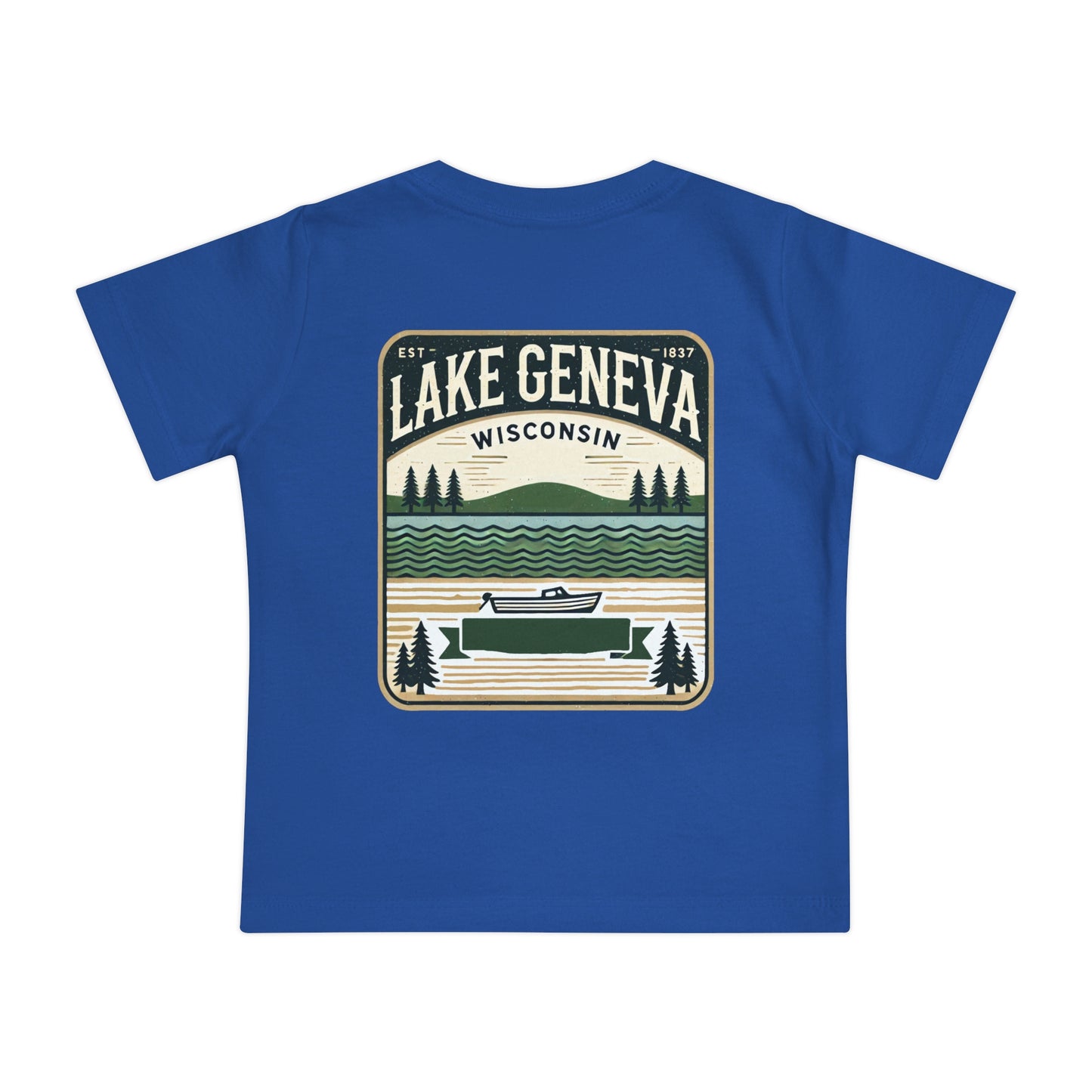 Vintage Lake Geneva Unisex Baby Short Sleeve T-Shirt