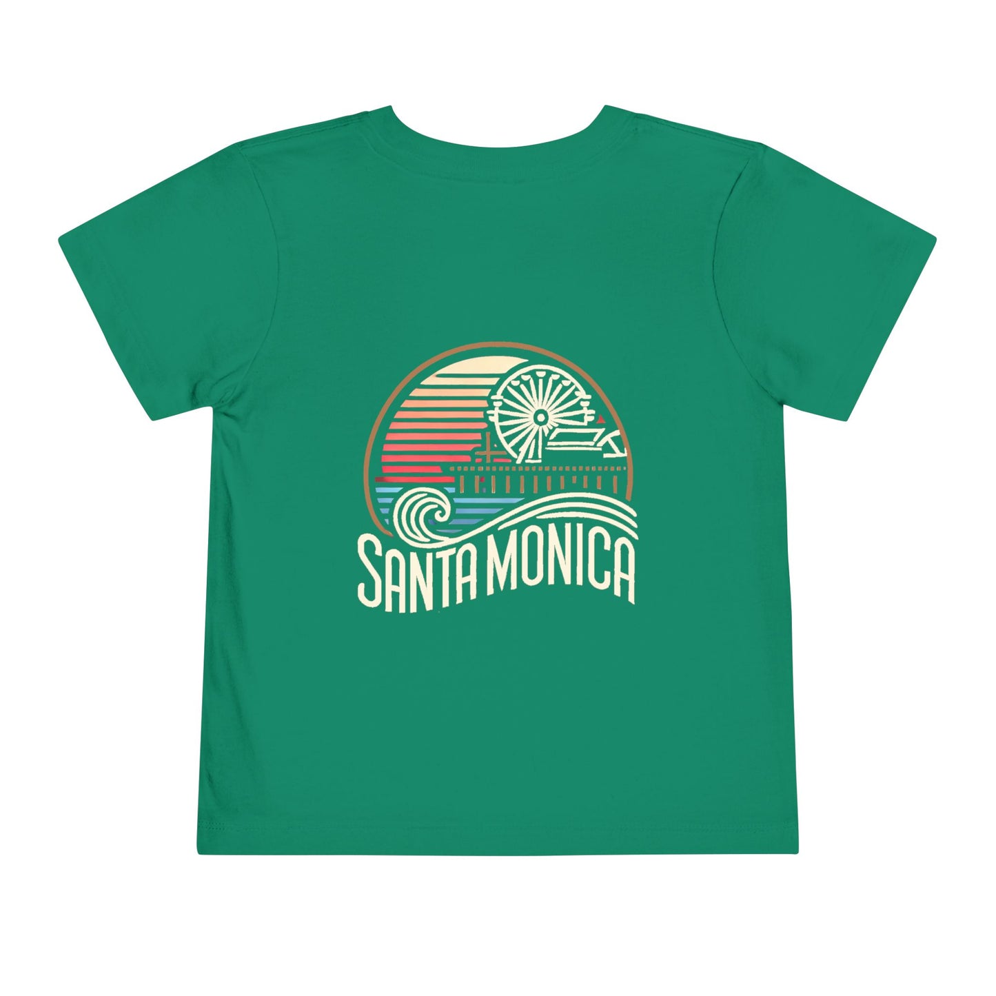 Vibrant Santa Monica Unisex Toddler Short Sleeve Tee