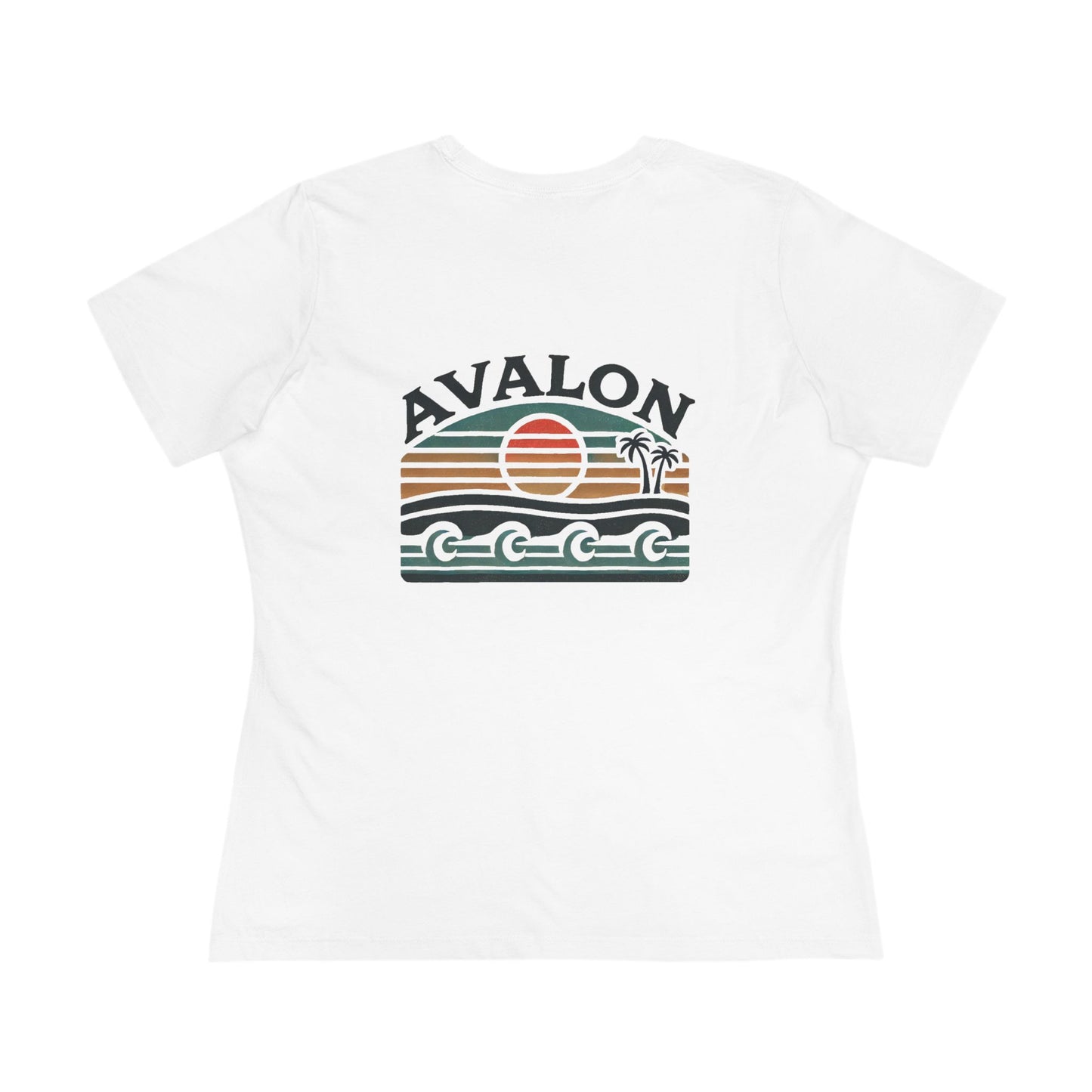 Retro Avalon Sunset Women's Cotton Tee