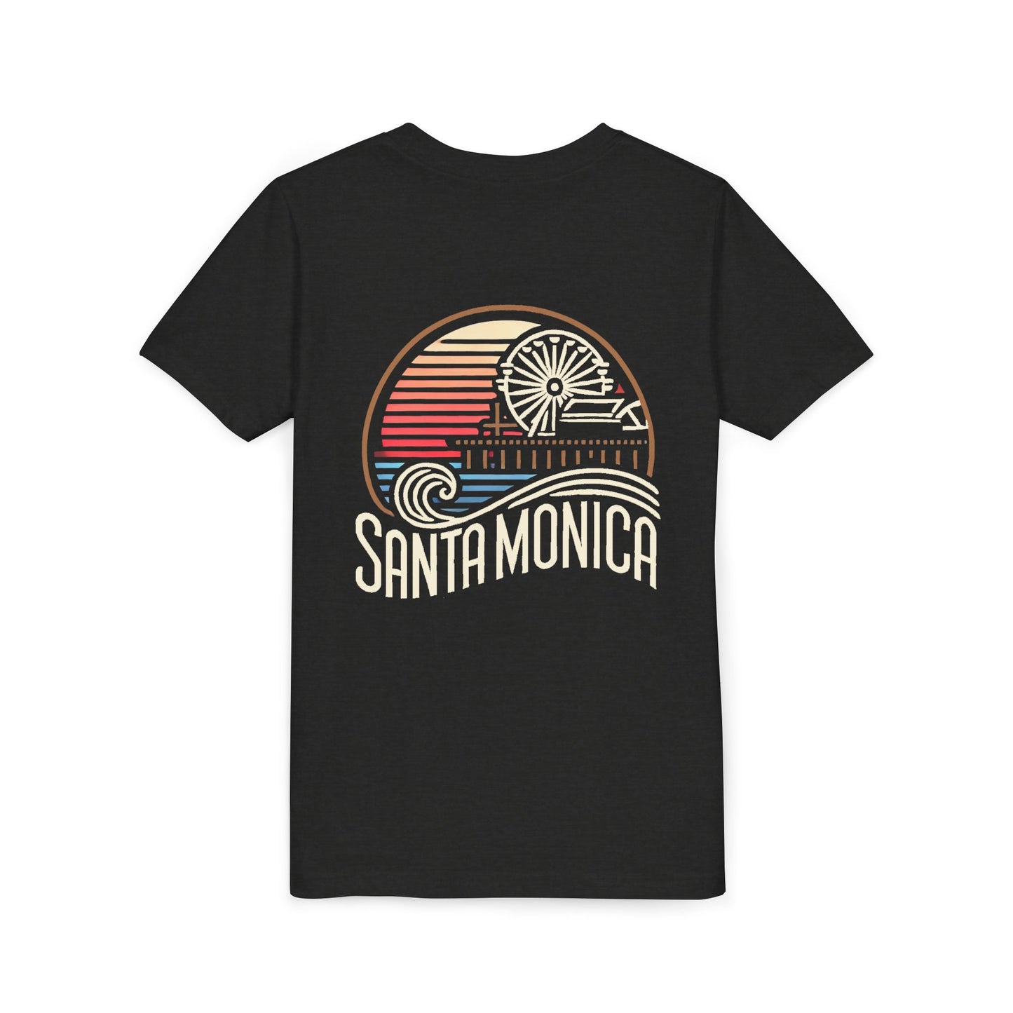 Vibrant Santa Monica Youth Short Sleeve Tee