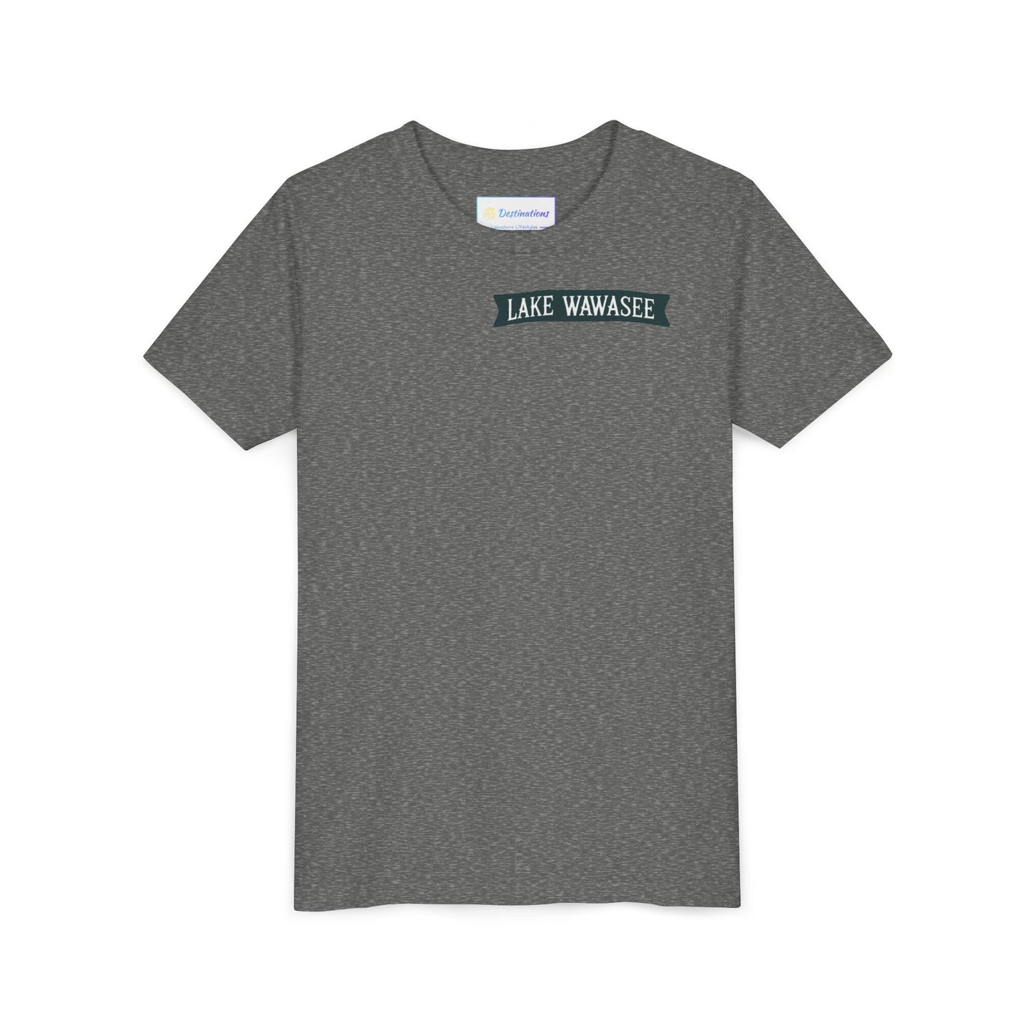 Vintage Lake Wawasee Unisex Youth Short Sleeve Tee