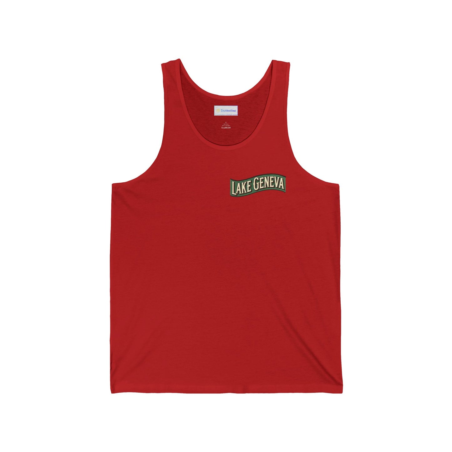 Retro Lake Geneva Unisex Jersey Tank