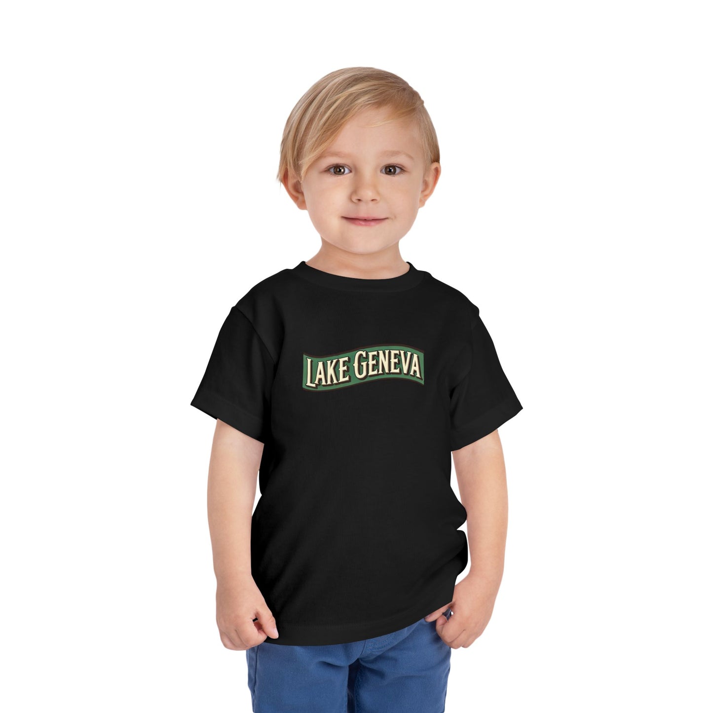 Retro Lake Geneva Unisex Toddler Short Sleeve Tee