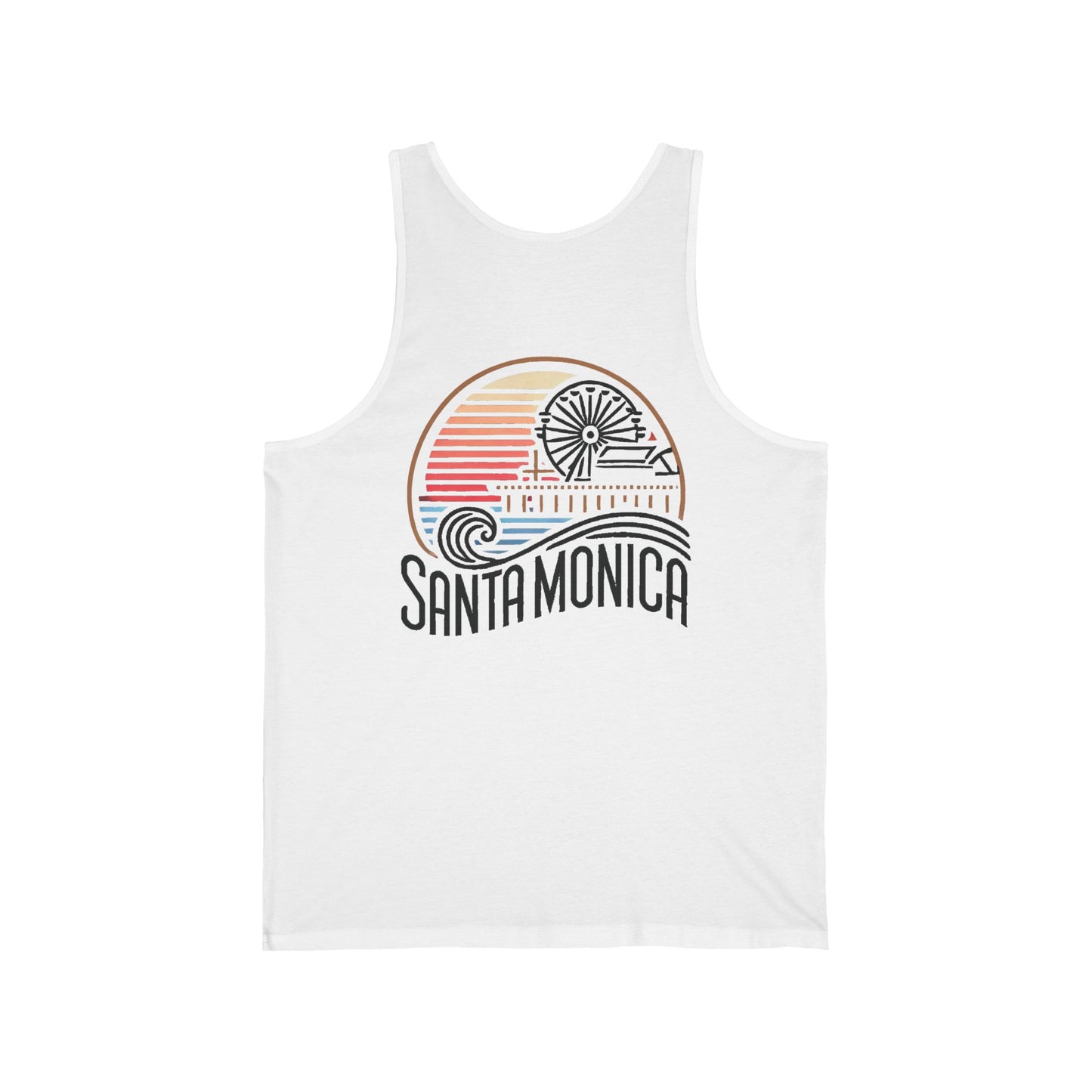 Vibrant Santa Monica Unisex Jersey Tank