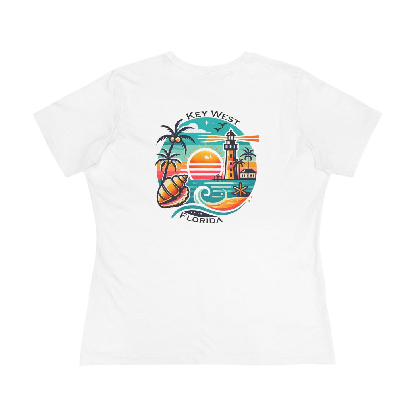 Vibrant Key West Women's Cotton Tee