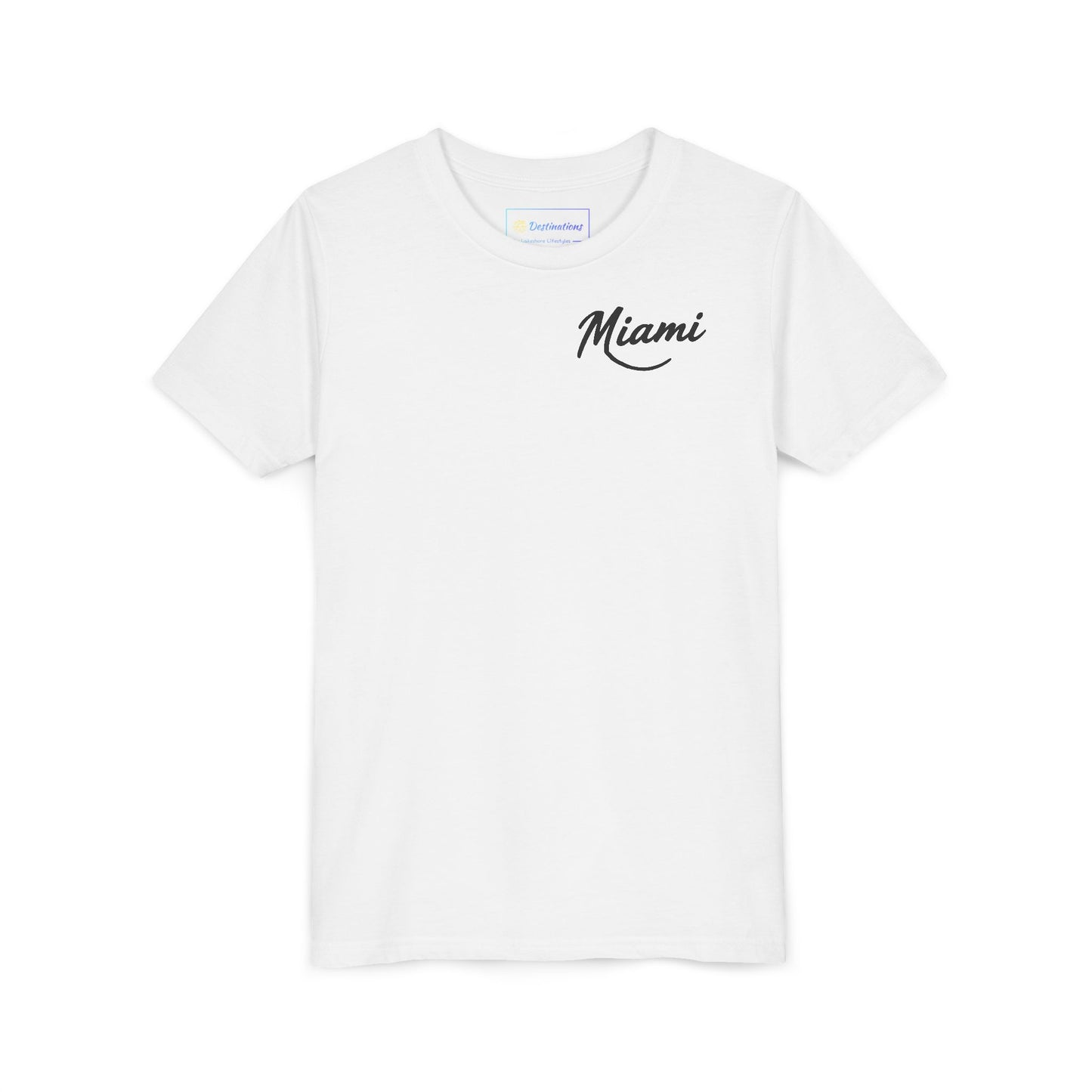 Retro Miami Unisex Youth Short Sleeve Tee