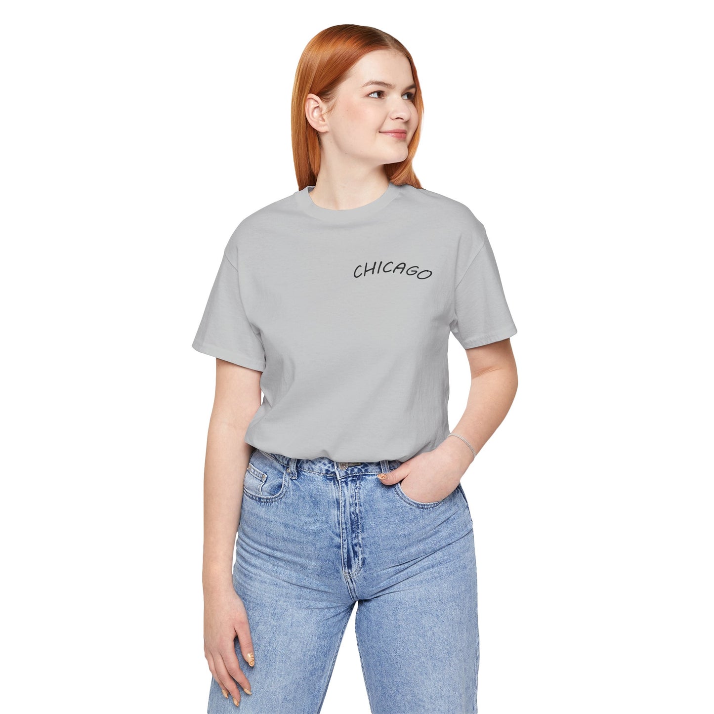 Retro Chicago Sunset Unisex Jersey Short Sleeve Tee
