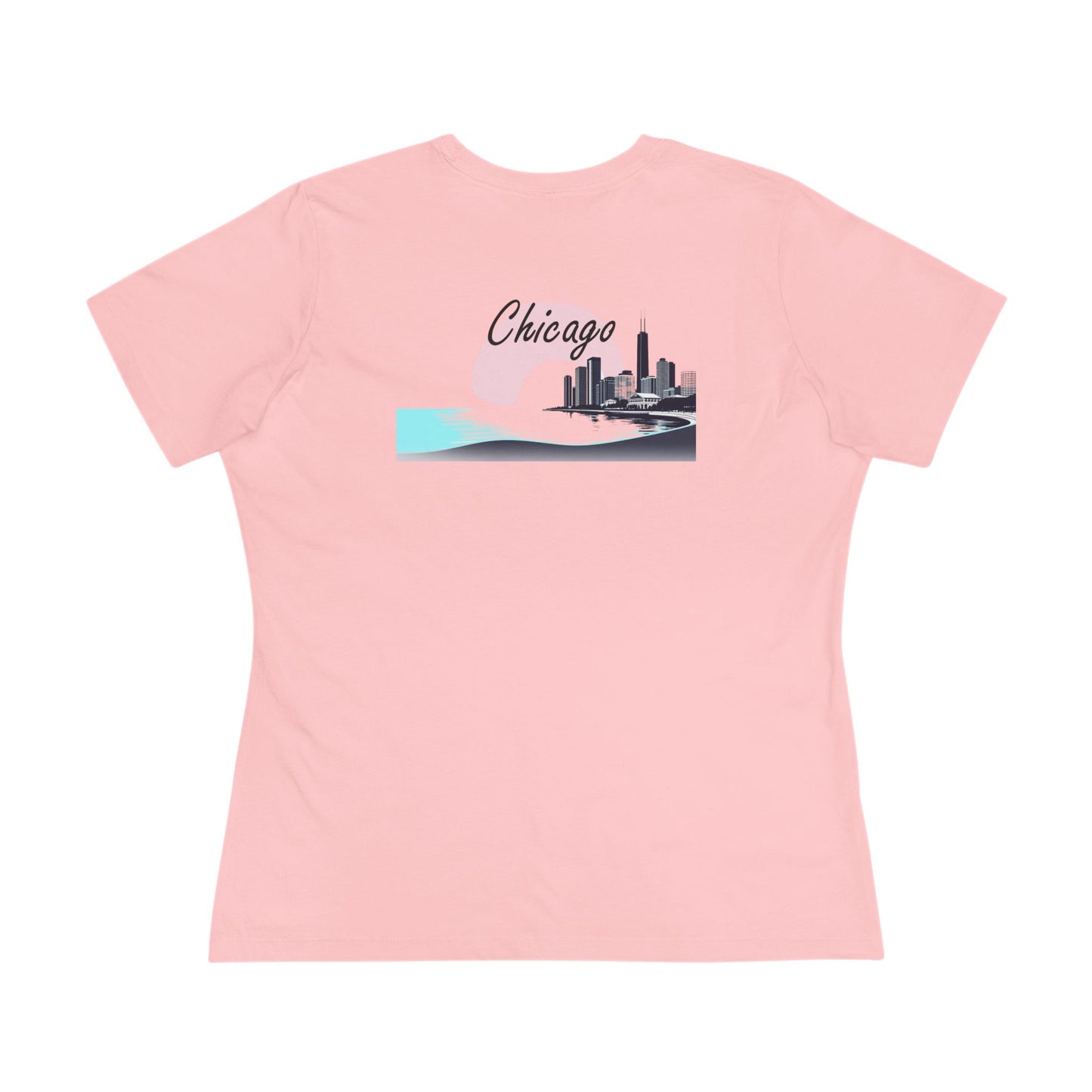 Elegant Chicago Skyline Women's Cotton Tee