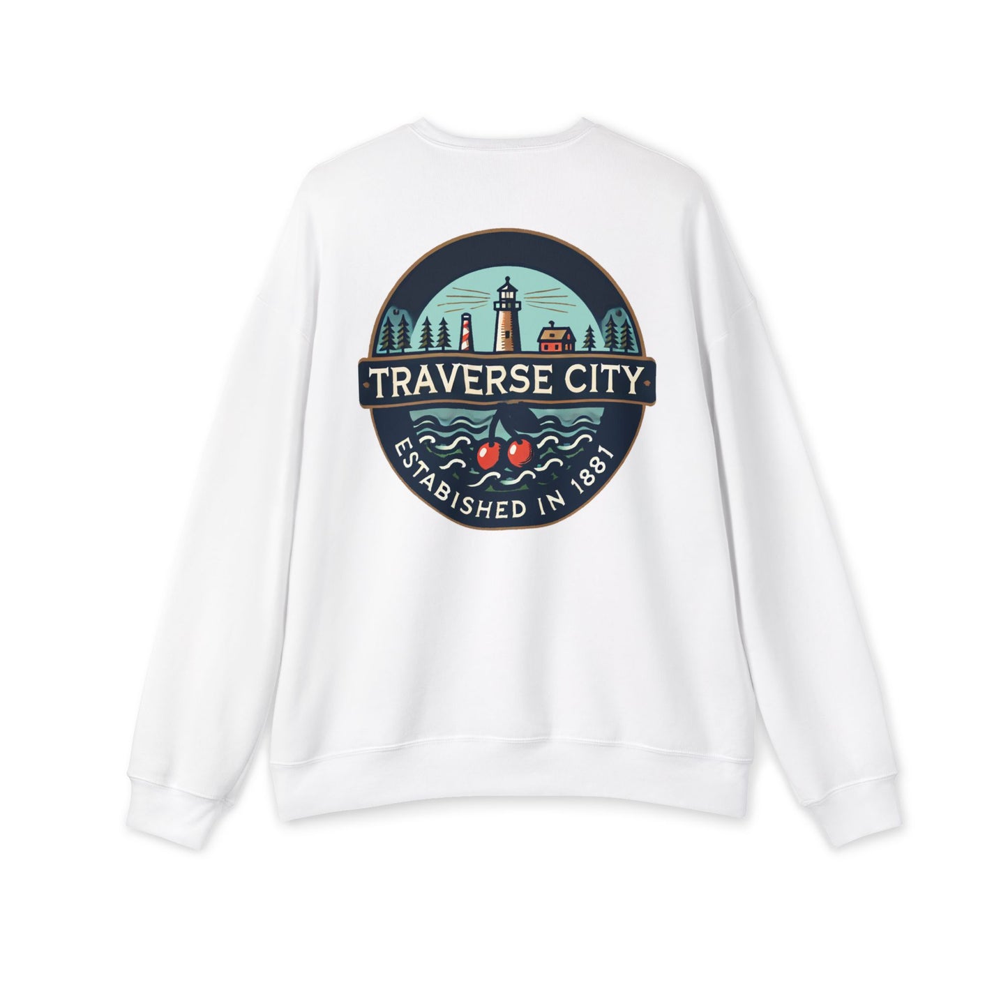 Vintage Traverse City Unisex Drop Shoulder Sweatshirt