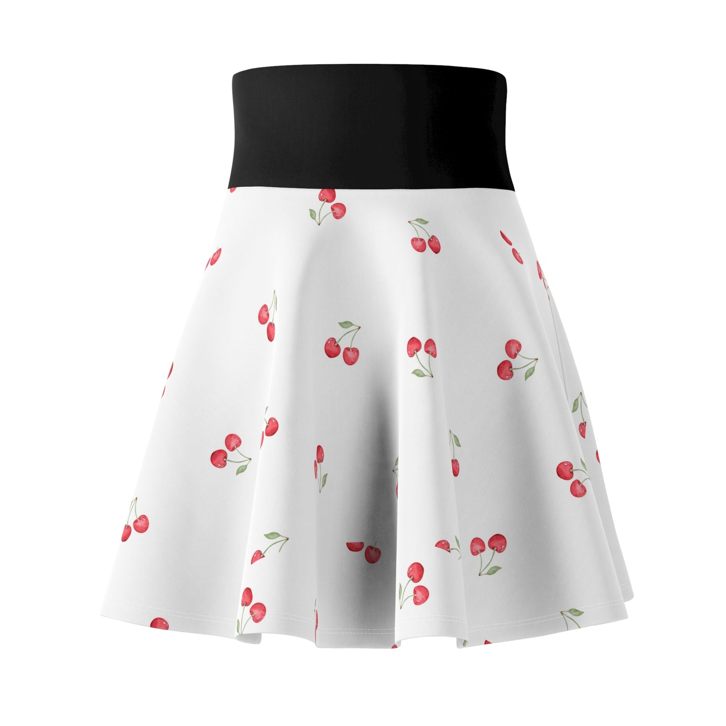 Cherry Print Women's Skater Skirt