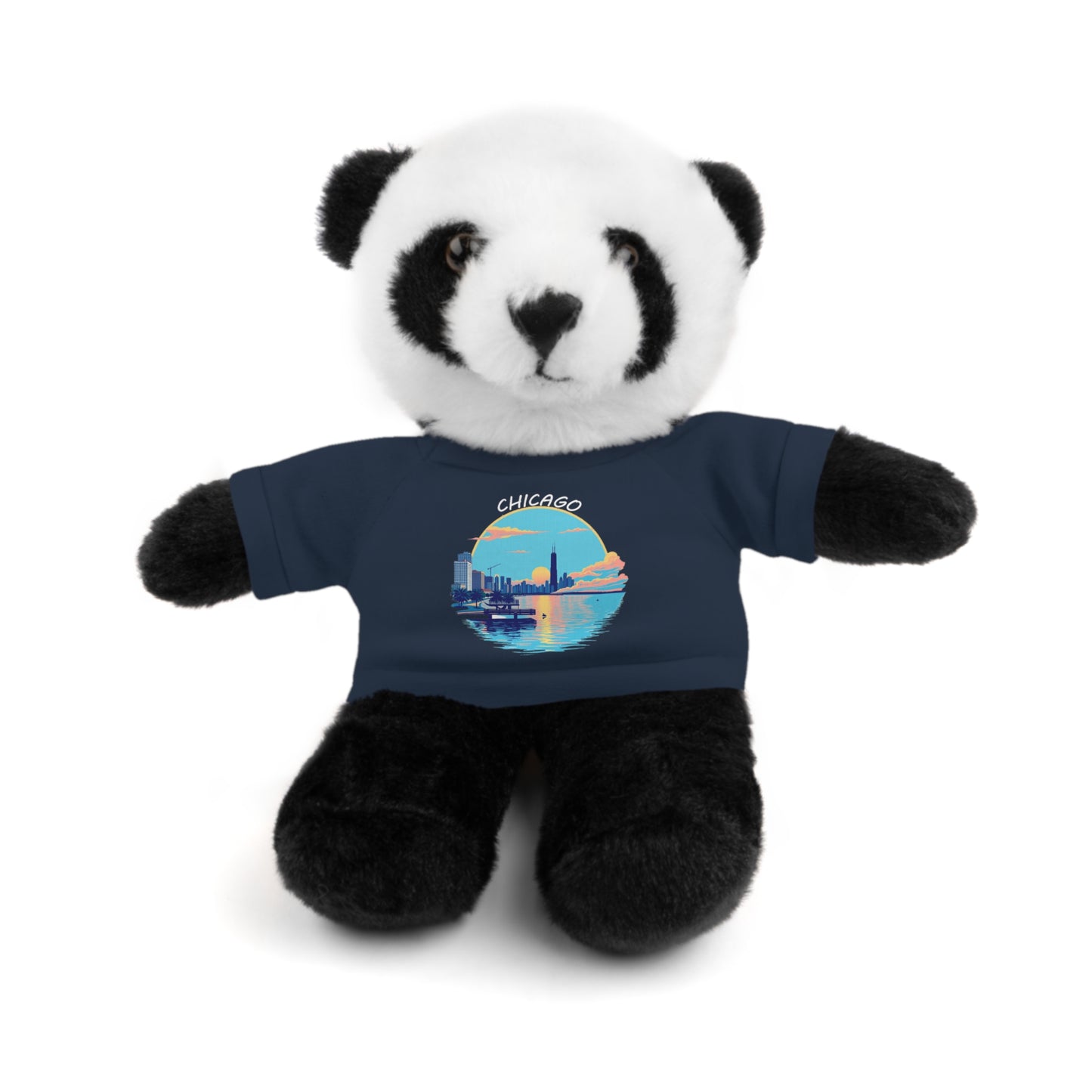 Retro Chicago Sunset Stuffed Animals with Tee