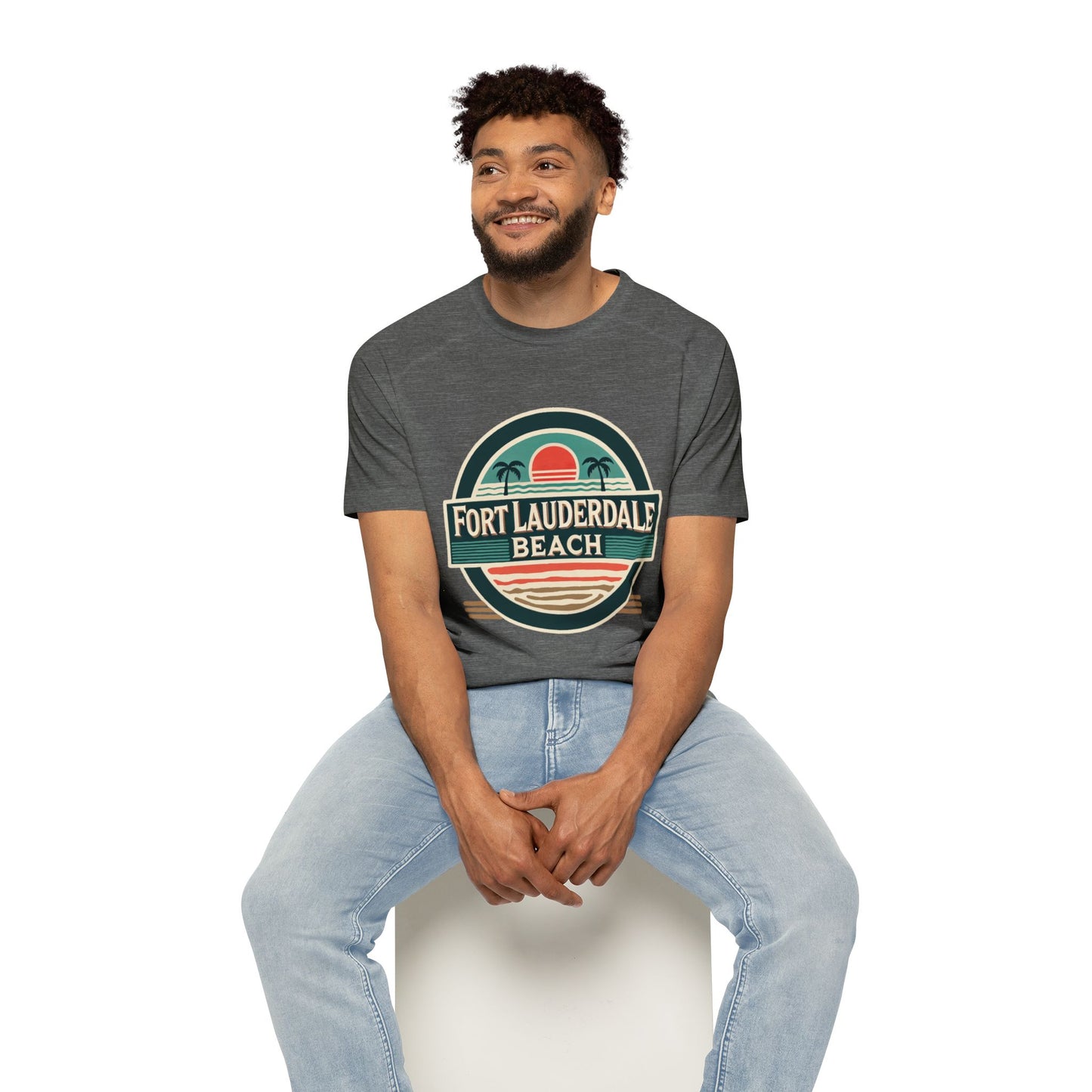 Vintage Fort Lauderdale Men's Raglan T-Shirt