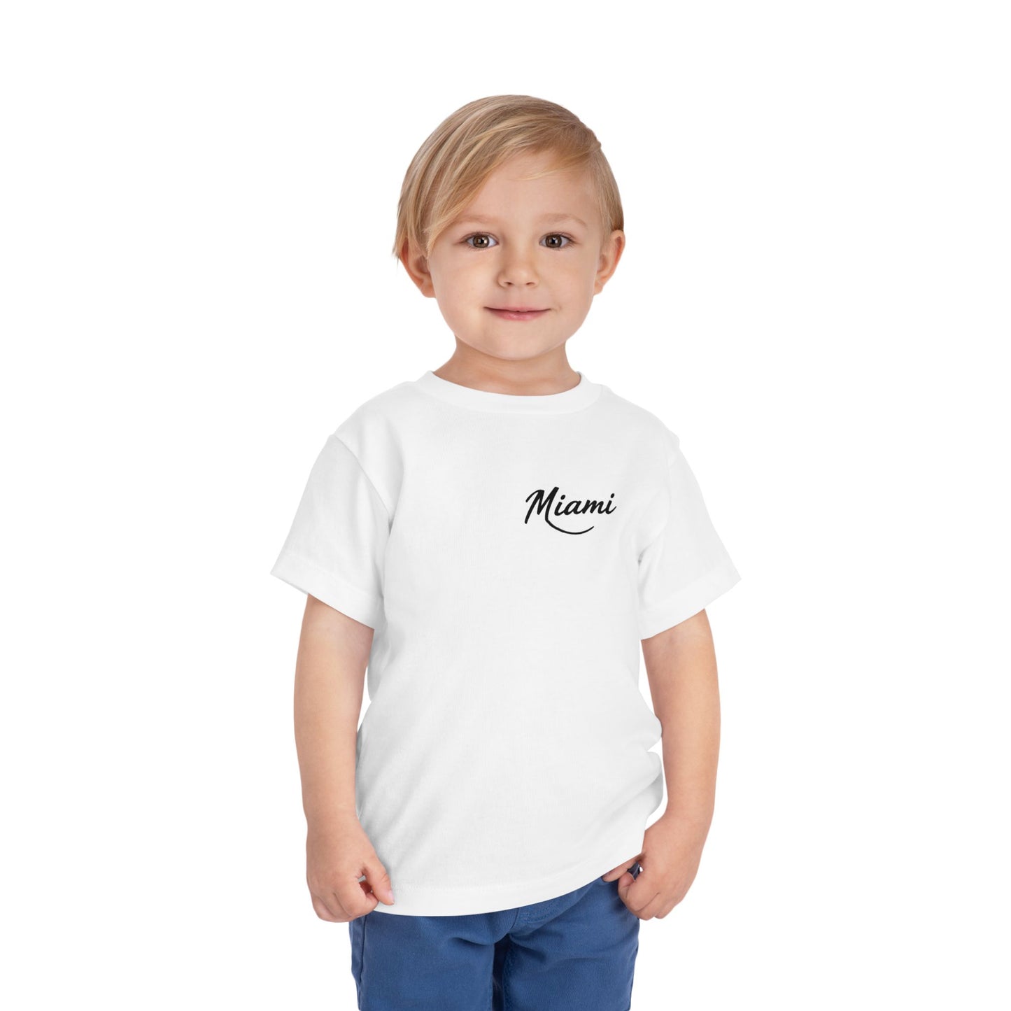 Retro Miami Unisex Toddler Short Sleeve Tee