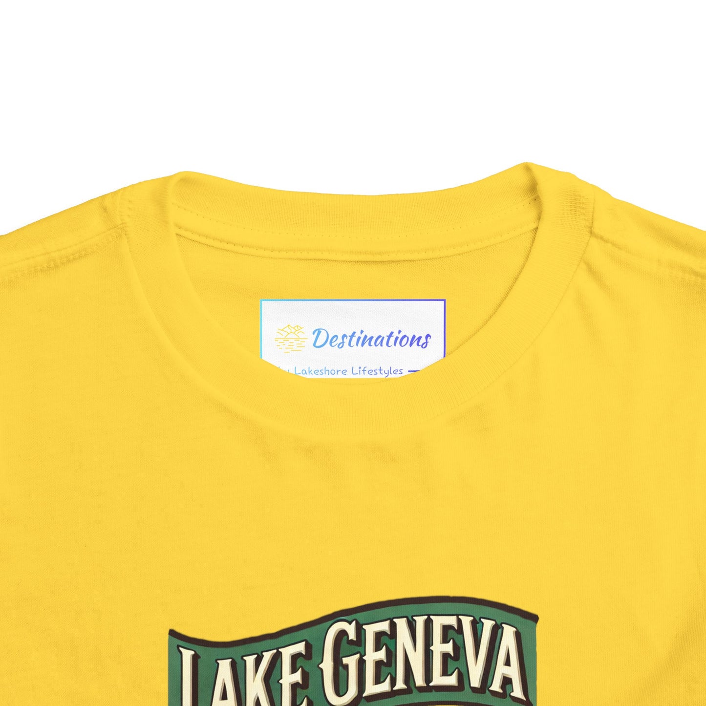 Retro Lake Geneva Unisex Toddler Short Sleeve Tee