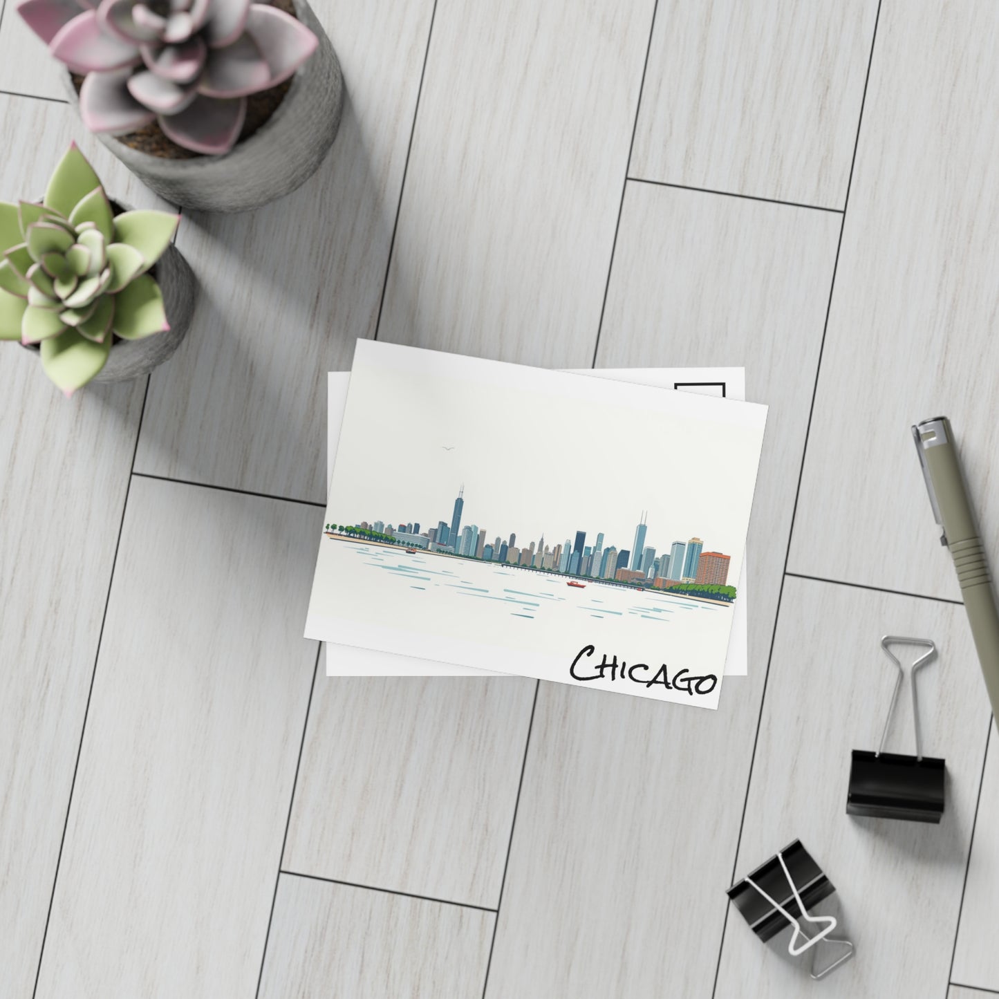 Chicago Skyline 2 Postcard Bundle