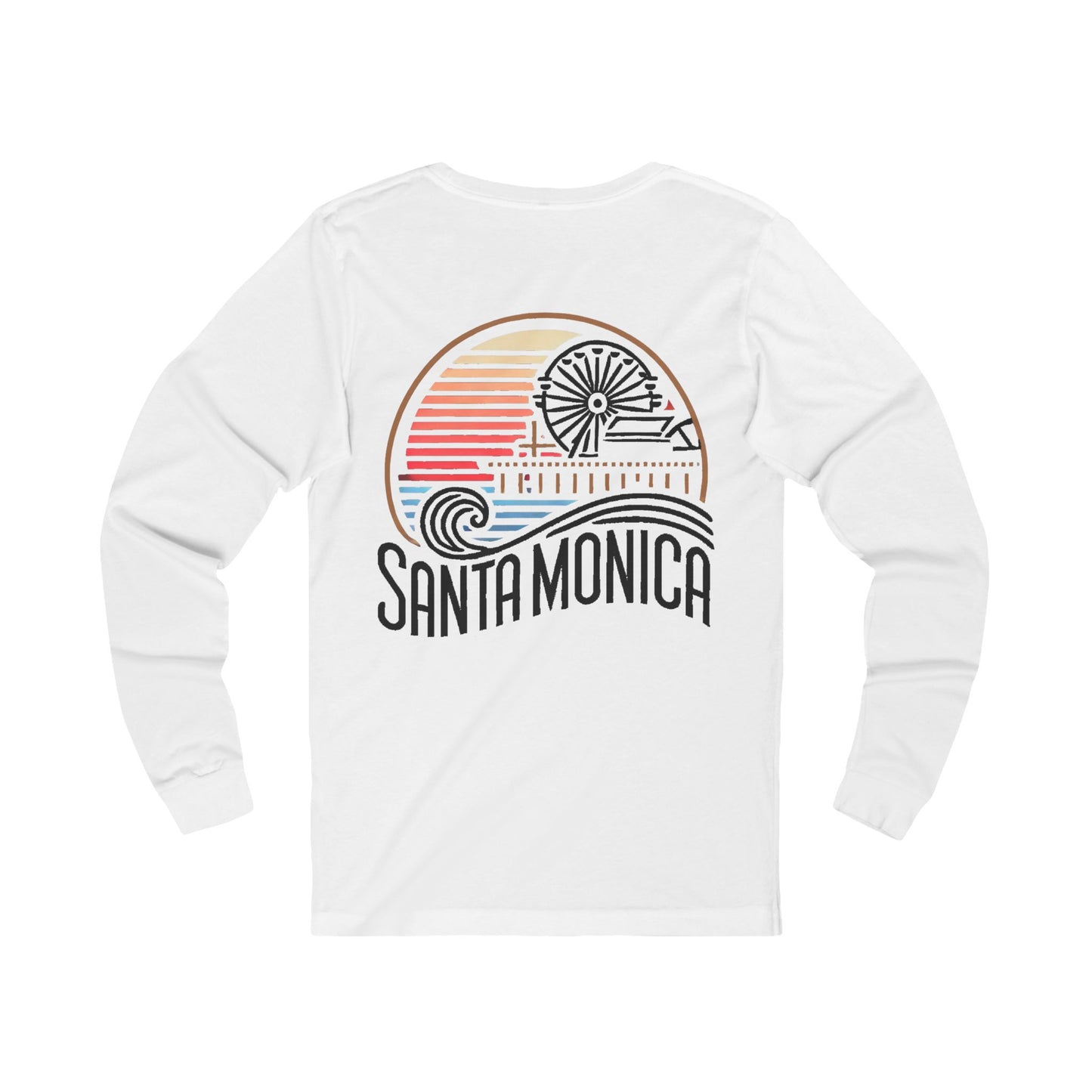 Vibrant Santa Monica Unisex Jersey Long Sleeve Tee