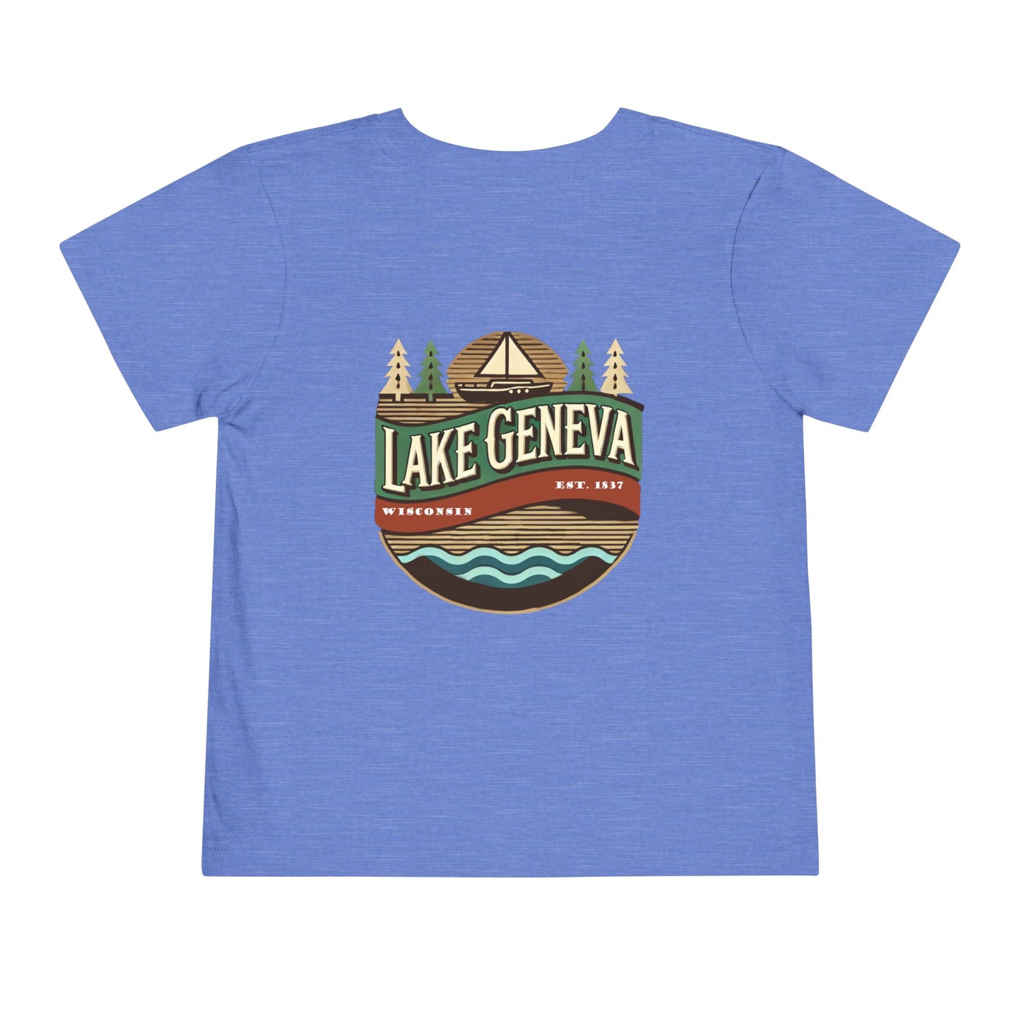 Retro Lake Geneva Unisex Toddler Short Sleeve Tee
