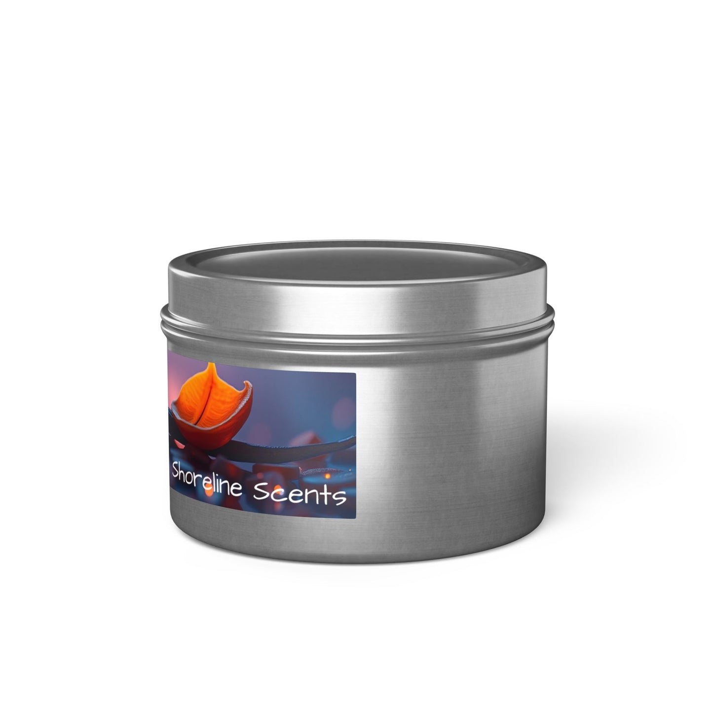 Vanilla Bean Scented Rustic Tin Candle
